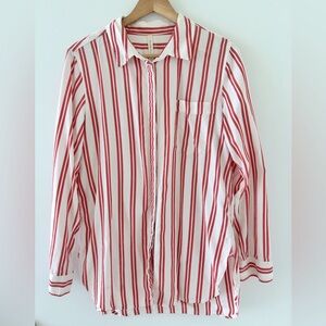 Aritzia Babaton Striped Button Down Shirt